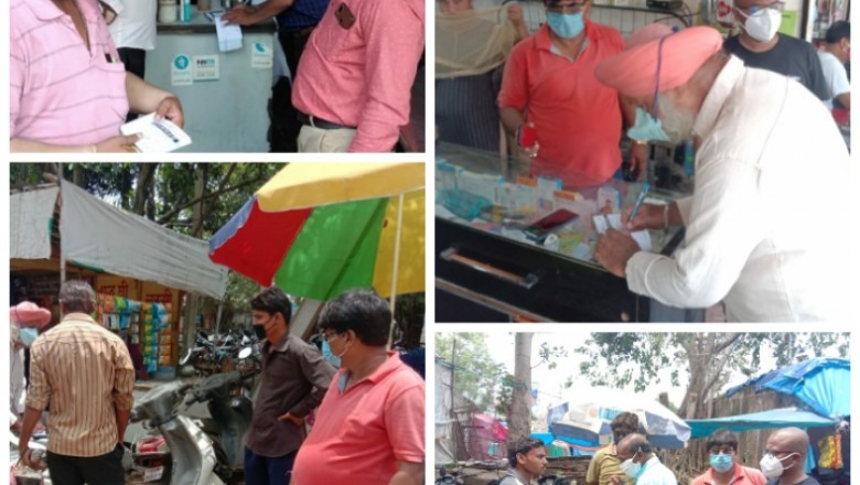 कोरोना गाइड लाइन को भूले लोग, निगम ने 50 लोगो से 3500 रुपए का लगाया जुर्माना !!