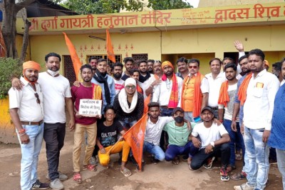 धर्म परिवर्तन के विरोध में बजरंग दल चरोदा भिलाई द्वारा बाइक रैली