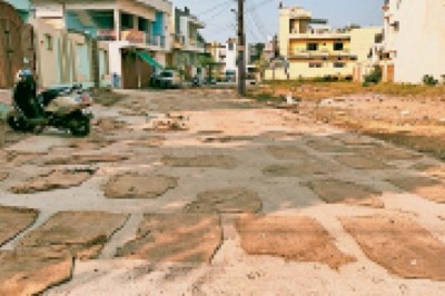 अंबेडकर नगर वार्ड में सड़क बनाने की ली अनुमति, उसे शांति नगर में बना दिया