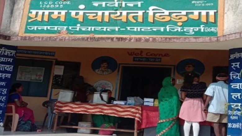 दुर्ग जिले के विकासखंड पाटन के ग्राम डिडगा  में शत प्रतिशत टीकाकरण