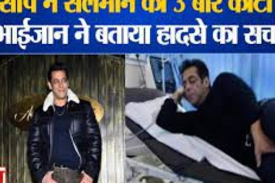 सलमान ने बताई सांप के काटने की कहानी