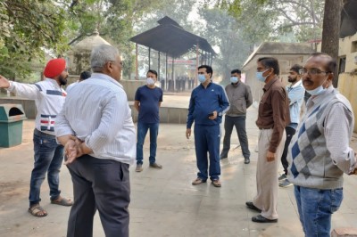 हरनाबंधा मुक्तिधाम में जल्द शुरू हो जाएगा विद्युत शवदाह गृह।महापौर ने किया चिन्हित स्थल का निरीक्षण: