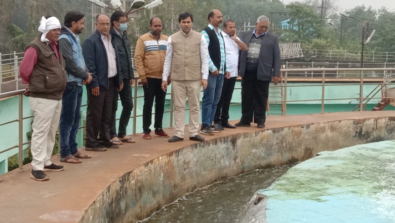 शहर में 42 एम एल डी फिल्टर प्लांट में जला केबल में हुआ सुधार।विधायक एवं महापौर ने जायजा लिया: