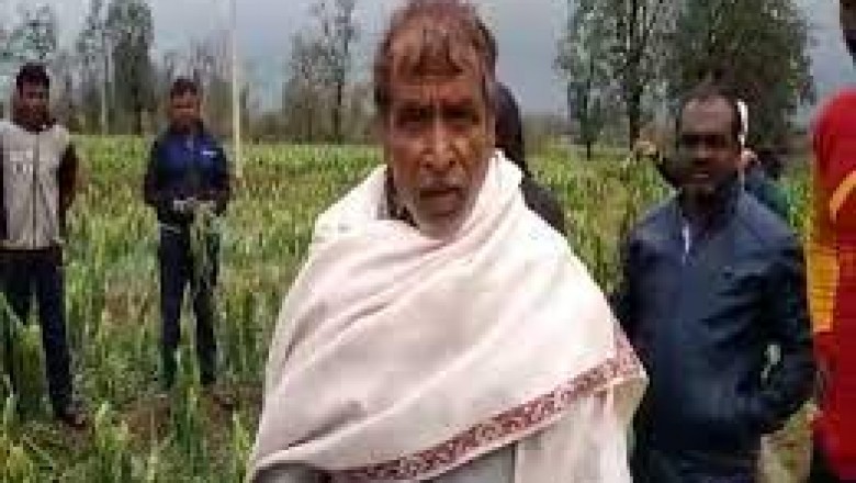 ओलावृष्टि के बाद छलका किसान का दर्द