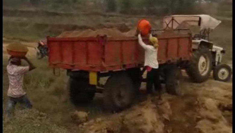 प्रशासन की मौन स्वीकृति से रेत व मुरम की अवैध खनन जारी