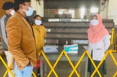 बाहर से आने वाले व्यक्तियों की कोविड जांच,