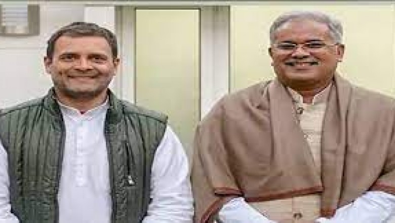 दिल्ली में - मुख्यमंत्री भूपेश बघेल ने बुधवार को राहुल गांधी से मुलाकात की