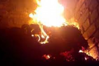 छत्तीसगढ़ की राजधानी रायपुर में एक प्रेस कैंपस में अचानक लग गई आग