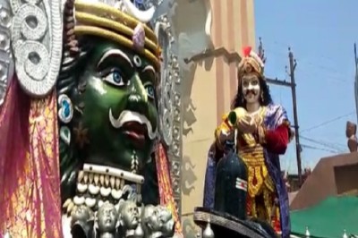 छत्तीसगढ़ के राजनांदगांव जिले से बाबा महाकाल की शोभा यात्रा की बेहतरीन तस्वीरें