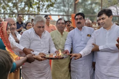 शिवनाथ तट पर हुआ रुद्राभिषेक,