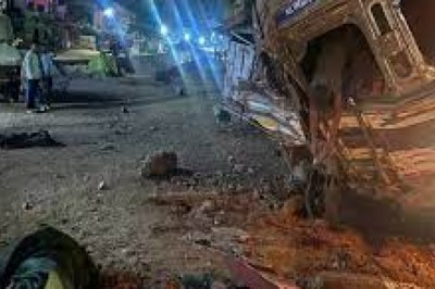दुर्ग - ट्रक ओवरब्रिज से नीचे गिरने से 4 लोगों की मौत