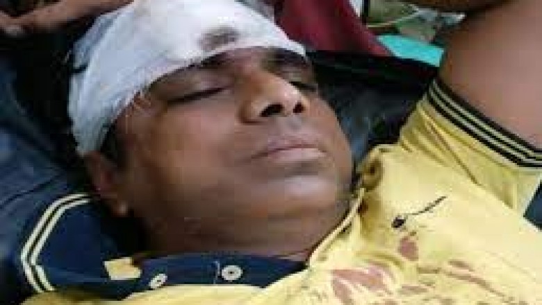 टीवी चैनल के पत्रकार पर  हमला