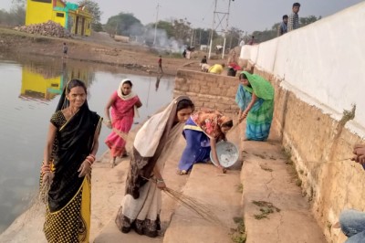 ग्राम पंचायत खिलोरा कला में स्वच्छता अभियान चलाया गया