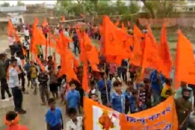 हिन्दू नव वर्ष के अवसर पर सिरसा खुर्द में  निकली शोभा यात्रा