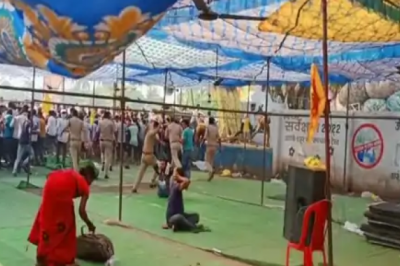 प्रदर्शनकारियों को पुलिस ने खदेड़ा : सैकड़ों संविदा बिजलीकर्मी गिरफ्तार