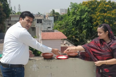 भीषण गर्मी में पक्षियों को बचाने की पहल, मानव जीवन मे पशु- पक्षियों का विशेष महत्व  महापौर