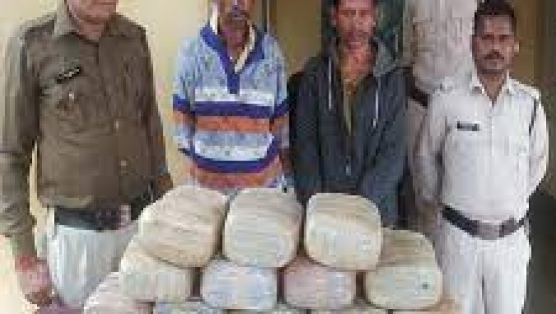 ले जा रहा था गांजा  ओडिशा से हरियाणा  मिला 50 किलो माल