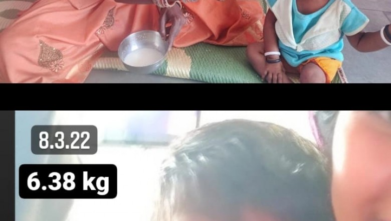 नन्हे बच्चों के चेहरों आई सुपोषण की मुस्कान