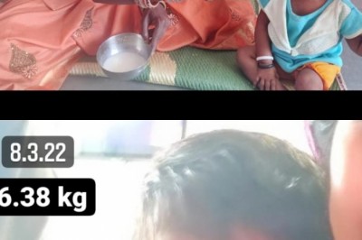 नन्हे बच्चों के चेहरों आई सुपोषण की मुस्कान