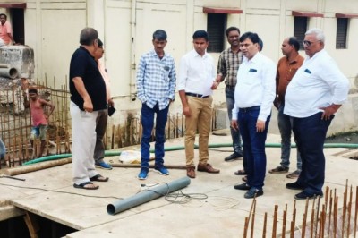 ठगढा बांध निर्माण कार्य एवं शंकर नाला पुलिया के निर्माण कार्य का महापौर एवं प्रभारी आयुक्त ने लिया जायजा: