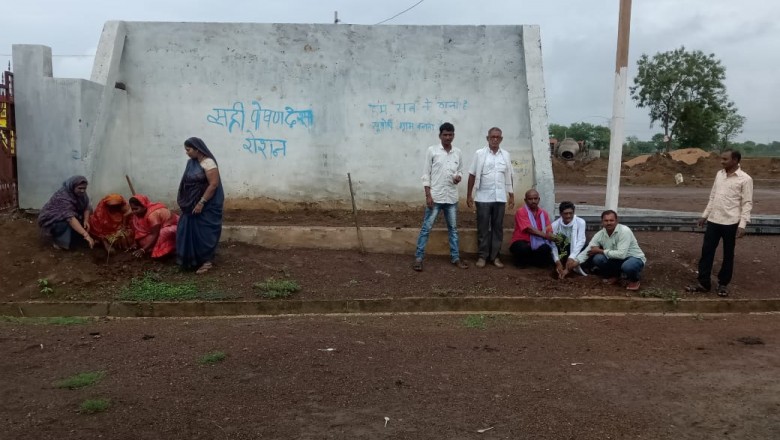 धमधा : ग्राम पंचायत खिलौराकला में हुआ वृक्षारोपण का कार्यक्रम