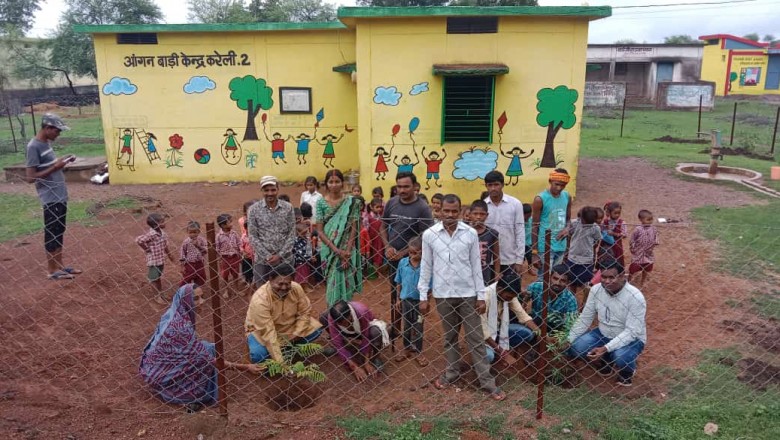 धमधा  : ग्राम पंचायत करेली  में वृक्षारोपण का कार्य संपन्न