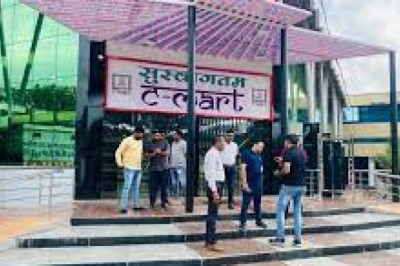 सी-मार्ट का भव्य अधोसंरचना तैयार, निगम आयुक्त ने किया निरीक्षण