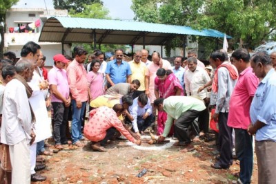 महापौर के वार्ड चिखली में लगभग 33 लाख से होगा विकास कार्य, महापौर ने किया भूमिपूजन