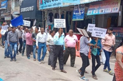 दलित बालक की निर्मम हत्या  के विरोध जनआक्रोश रैली निकली