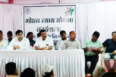 गोधन न्याय योजना : दुर्ग के गोठान  आजीविका का केंद्र बनेंगे , अरुण वोरा