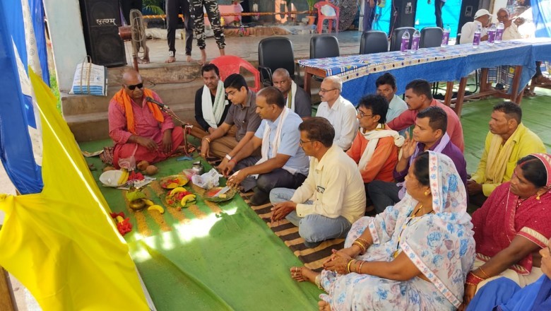 पाटन के ग्राम पंचायत भनसुली( के ) में ग्राम पंचायत में विभिन्न निर्माण कार्यों के लिए हुआ भूमिपूजन