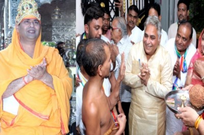 महाराज सुयस सागर जी का हुआ ढोल नगाड़ों के साथ भव्य स्वागत,लोगो ने की देश व समाज की खुशहाली की कामना: