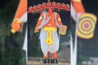 विजयादशमी पर्व पर 55 फीट ऊंचे रावण वध :
