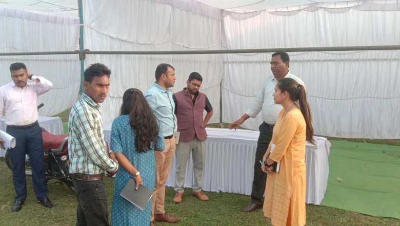 मुख्यमंत्री के भेंट मुलाकात कार्यक्रम के लिए कलेक्टर ने अर्जुनी एवं एलबी नगर में कार्यक्रम स्थल का लिया जायजा