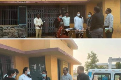 हाट बाजार क्लीनिक का निरीक्षण :