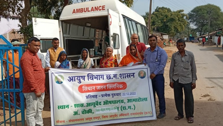 चिकित्‍सकीय परामर्श और जांच कर लाभ उठा रहे ग्रामीण