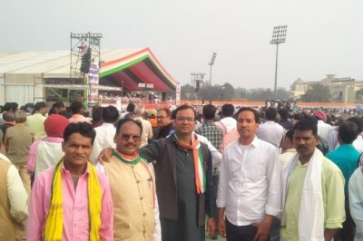 जनधिकार हुंकार महारैली रायपुर मे शामिल हुए जिला महामंत्री चुम्मन साहू
