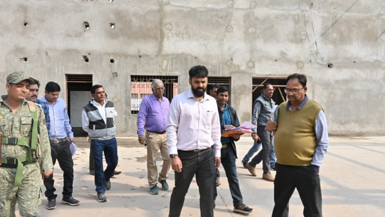 खुर्सीपार क्षेत्र में बन रहा है पहला बड़ा इंडोर स्टेडियम, खेल सुविधाओं का हो रहा विस्ता