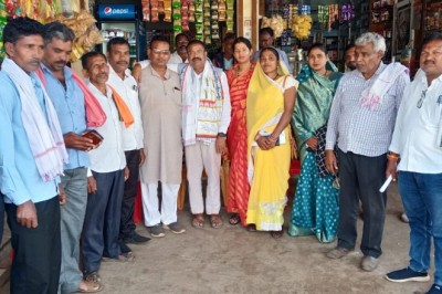 साहू समाज ने विधायक दलेश्वर साहू की सौजन्य मुलाकात :