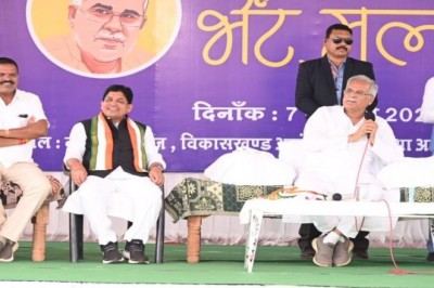 आरंग विधानसभा के भानसोज में सीएम ने लगाई चौपाल :