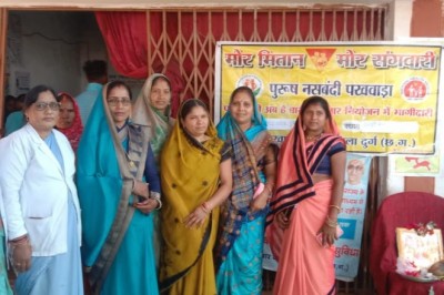 विकासखंड धमधा में स्वास्थ शिविर का आयोजन किया गया :