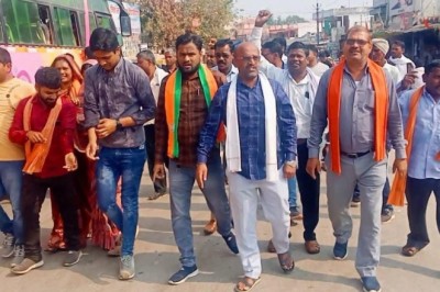 भाजपा युवा मोर्चा ने मुख्यमंत्री भूपेश बघेल व गृहमंत्री ताम्रध्वज साहू का फूंका पुतला।