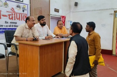 नगर निगम जन चौपाल - 8 आवेदन प्राप्त, 1 का हुआ निराकरण :