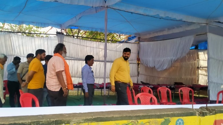 पदयात्रियों की सुविधा के लिये निगम पंडाल में आयुक्त ने तीन पालियो ंमें लगायी ड्यूटी :
