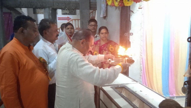 मां भानेश्वरी धाम सिंघोला पहुंचे छत्तीसगढ़ प्रदेश साहू संघ अध्यक्ष टहल सिंह साहू :