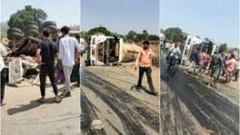 भीषण सड़क हादसे में 7लोगो की मौत : तेज रफ्तार ट्रक अनियंत्रित होकर कार पर पलटी दो बच्चों सहित सात की चली गई जान दो की हालत गंभीर....
