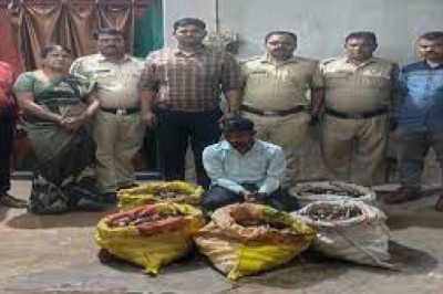 आबकारी विभाग की टीम ने घर में मारा छापा : बाड़ी में छुपाकर रखे पांच बोरी अवैध शराब के साथ आरोपी गिरफ्तार...