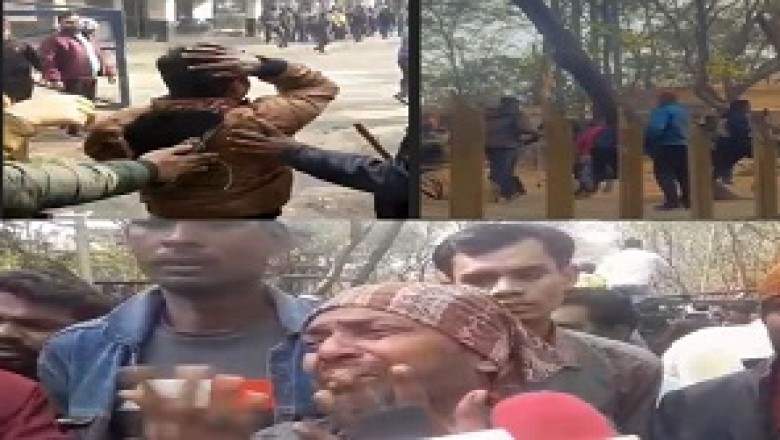 रायगढ़ में जिंदल एंड पॉवर में  गार्ड ने की  लाठी चार्ज , ठेका कर्मचारी अपनी मांग को लेकर कर रहे चक्काजाम