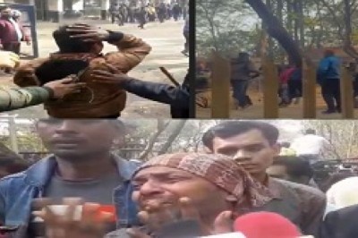 रायगढ़ में जिंदल एंड पॉवर में  गार्ड ने की  लाठी चार्ज , ठेका कर्मचारी अपनी मांग को लेकर कर रहे चक्काजाम