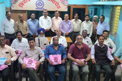 रिटायर बीएसपी कर्मियों को विदाई दी सेक्टर-4 सोसाइटी ने